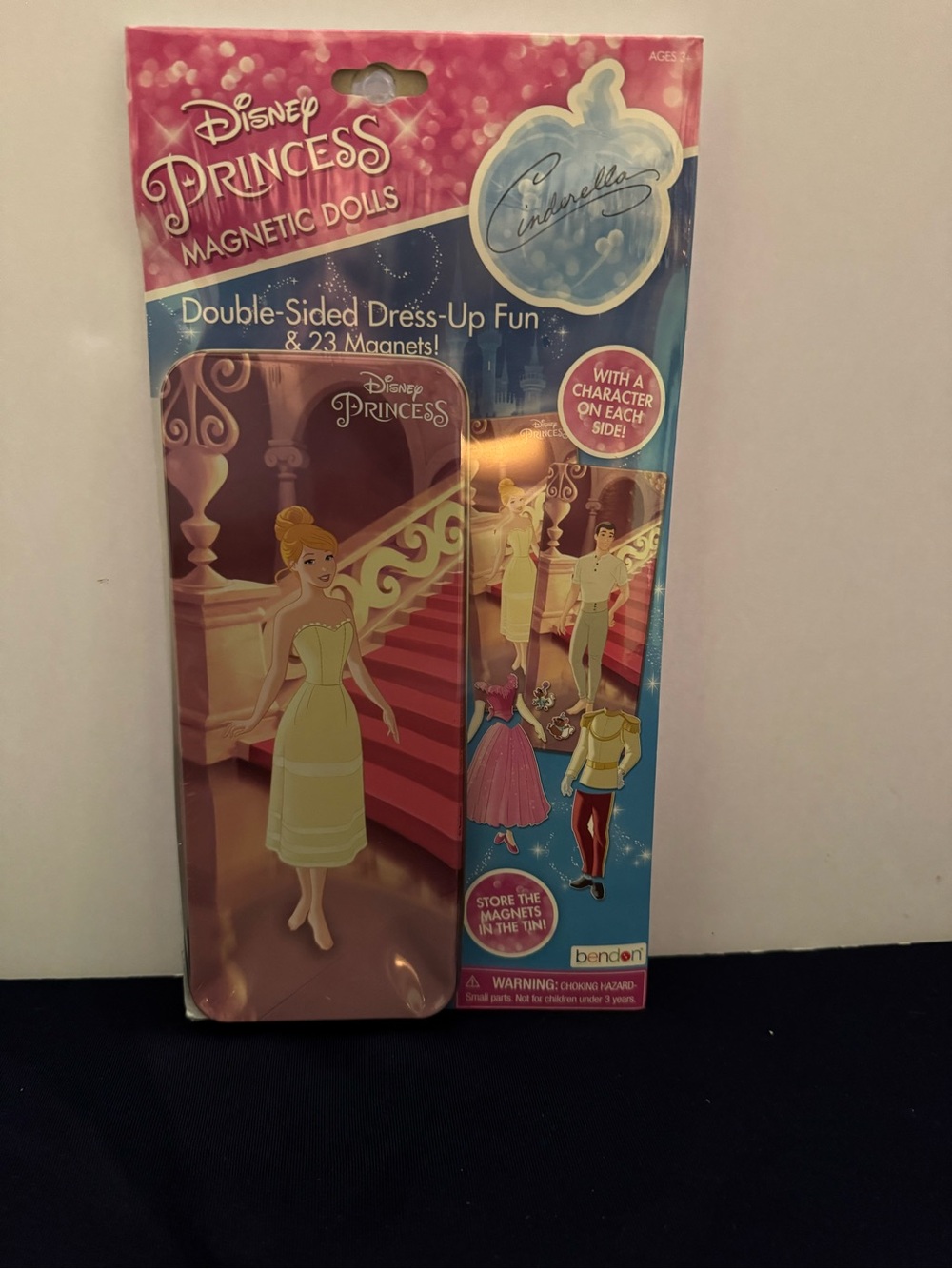 Disney Princess Magnetic Dolls Cinderella Double-Sided DressUp Fun Sealed Bendon